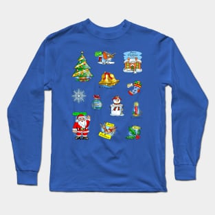 Christmas Icons Long Sleeve T-Shirt